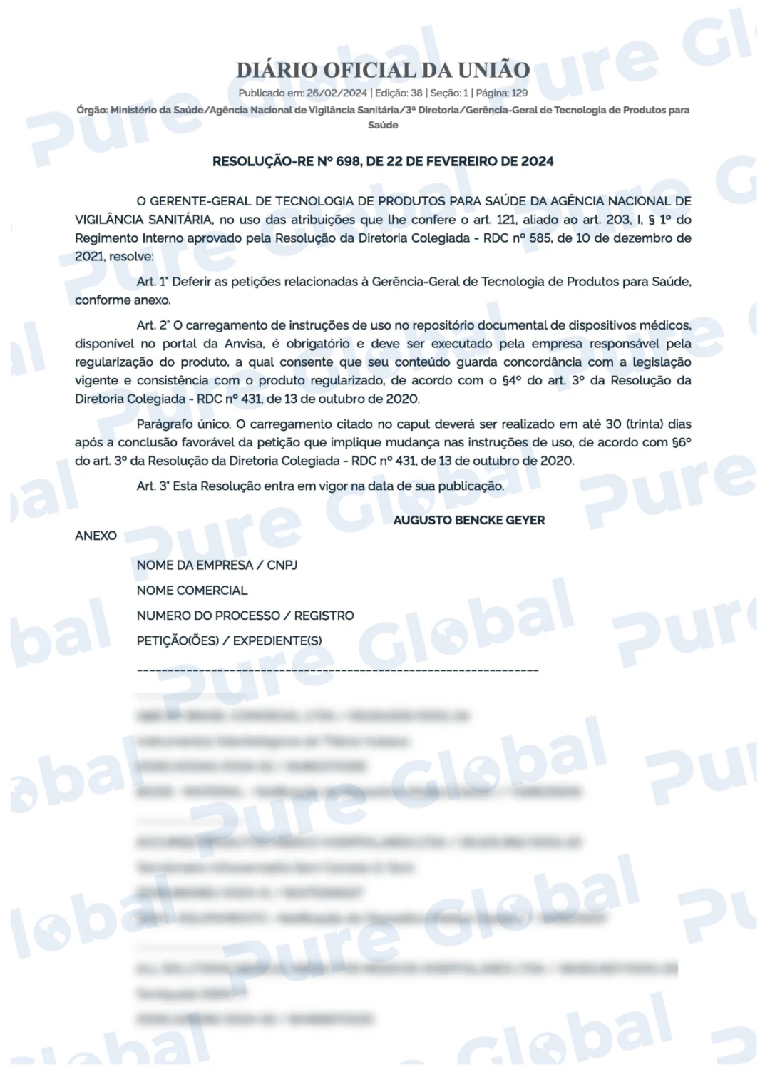 文章配图：成功案例 | Pure Global普瑞纯证助力客户新添巴西2张证书
