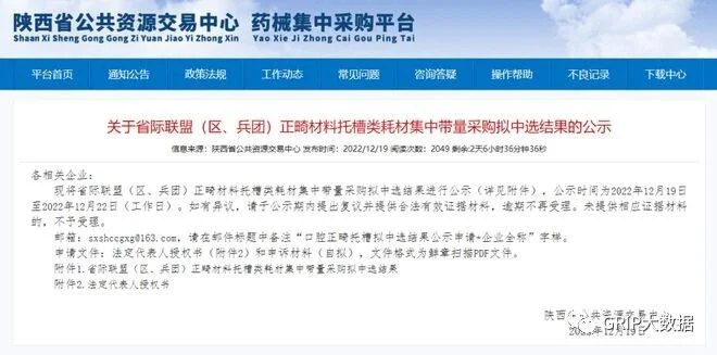 文章配图:【本土动态】正畸集采开标,又一次寒气四溢