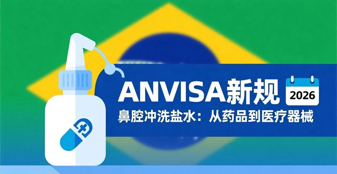 文章配图:巴西ANVISA新规:鼻腔冲洗盐水正式划为医疗器械,过渡期至2026年