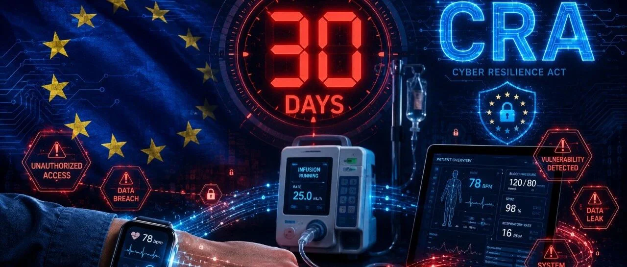 欧盟CRA 9月11日漏洞报告强制生效——"医疗器械不用管CRA",这可能是2026年最危险的合规误解