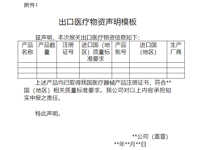 文章配图：最新防疫物资出口政策要点