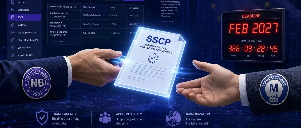 EUDAMED新变局:SSCP上传从公告机构转移至制造商,MDCG 2026-4全面解读与企业应对指南