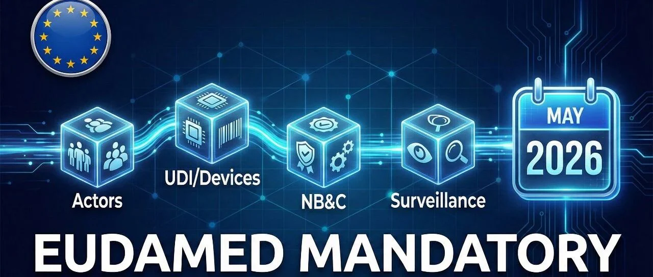 欧盟EUDAMED四大模块将于2026年5月28日起强制使用