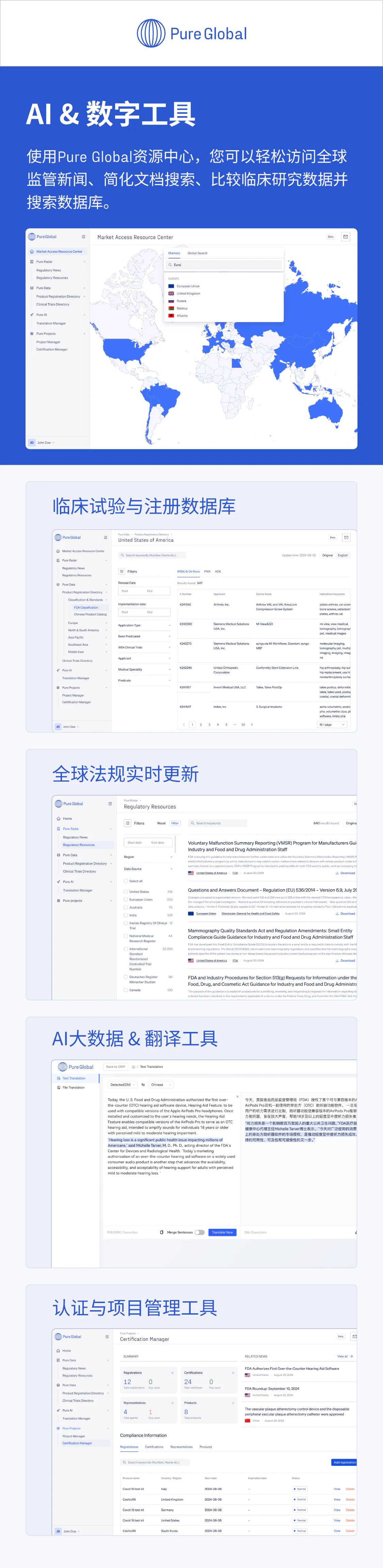 文章配图:普瑞纯证AI&数字工具一览,GRIP平台国际版重量级发布