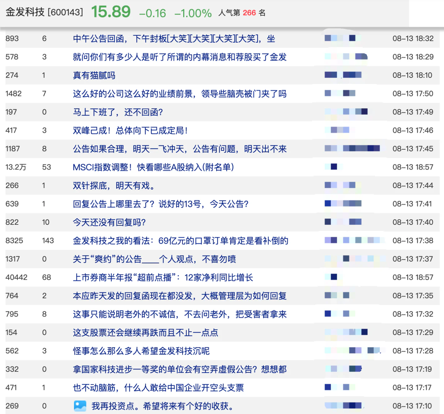 文章配图:金发科技未回复上交所监管函,网民股民猜疑纷纷