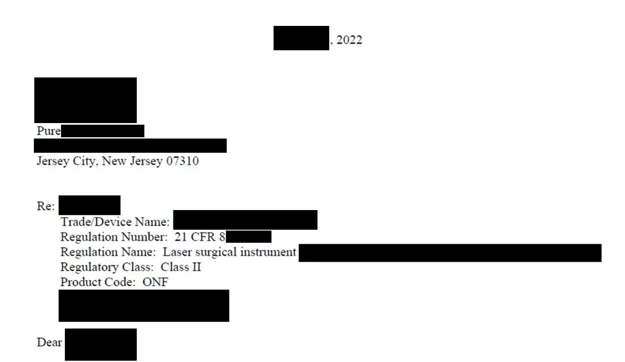 文章配图:最快速度FDA 510(k) !零发补,普瑞纯证助力家用美容仪产品一次通过FDA认证!